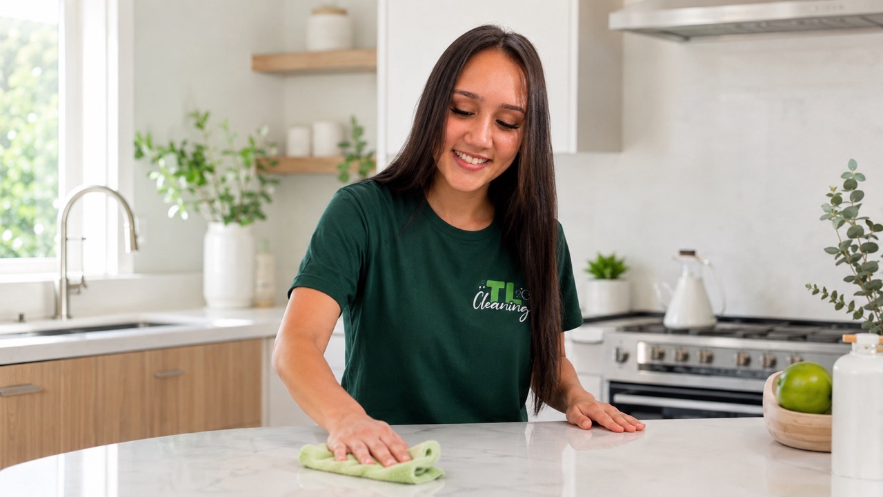 A clean and comfortable home interior representing regular cleaning service